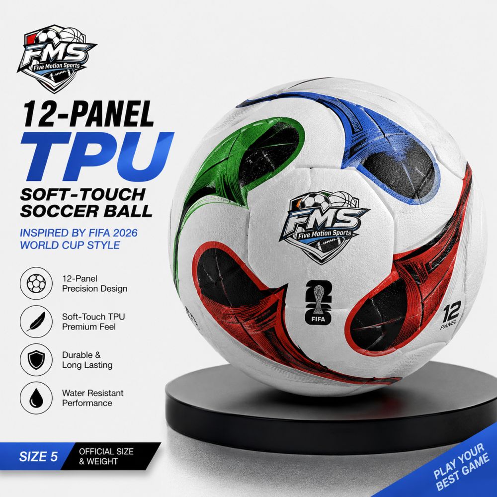 12-Panel TPU Soft-Touch Soccer Ball